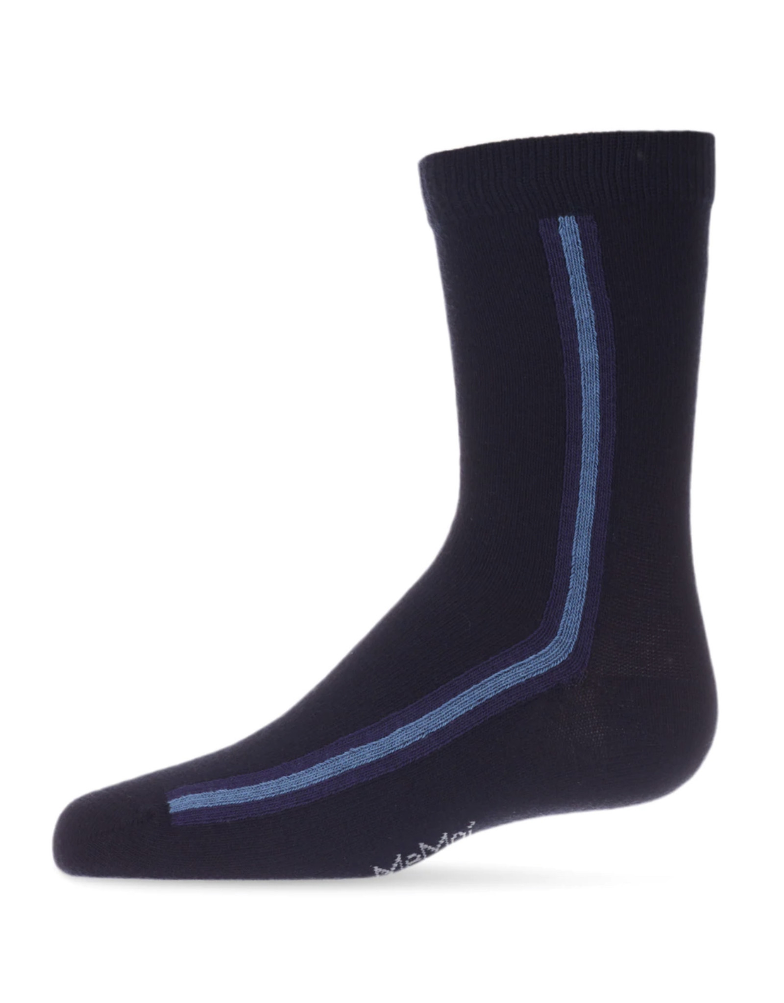 Memoi Memoi Boys Side Stripe Crew Sock MK - 160