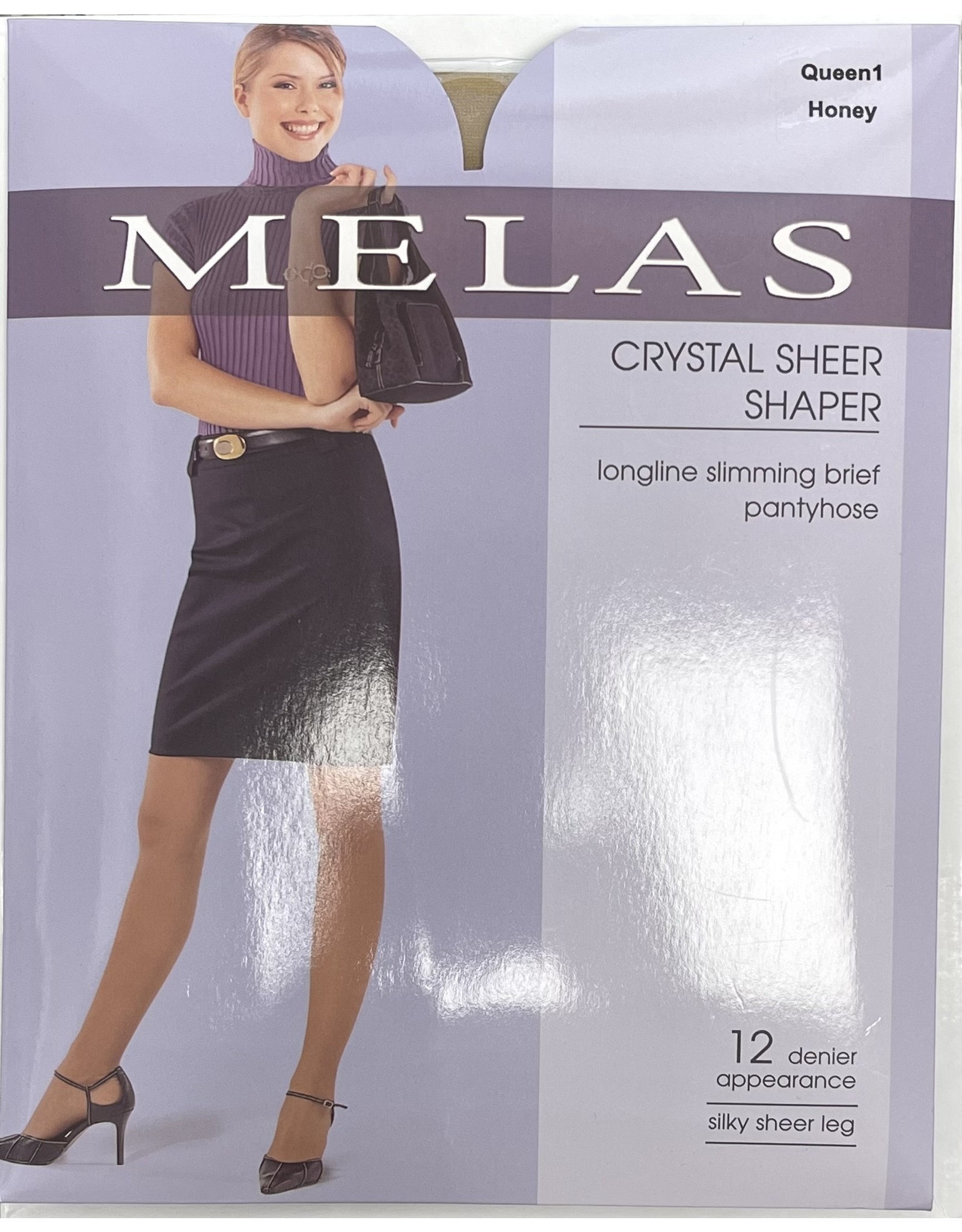 Melas Melas  Women's Crystal Sheer Shaper Queen AS-611Q