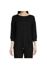 Donna Karan Donna Karan Solid 3/4 Sleeve Round Neck Knit Coordinating Sleep Top