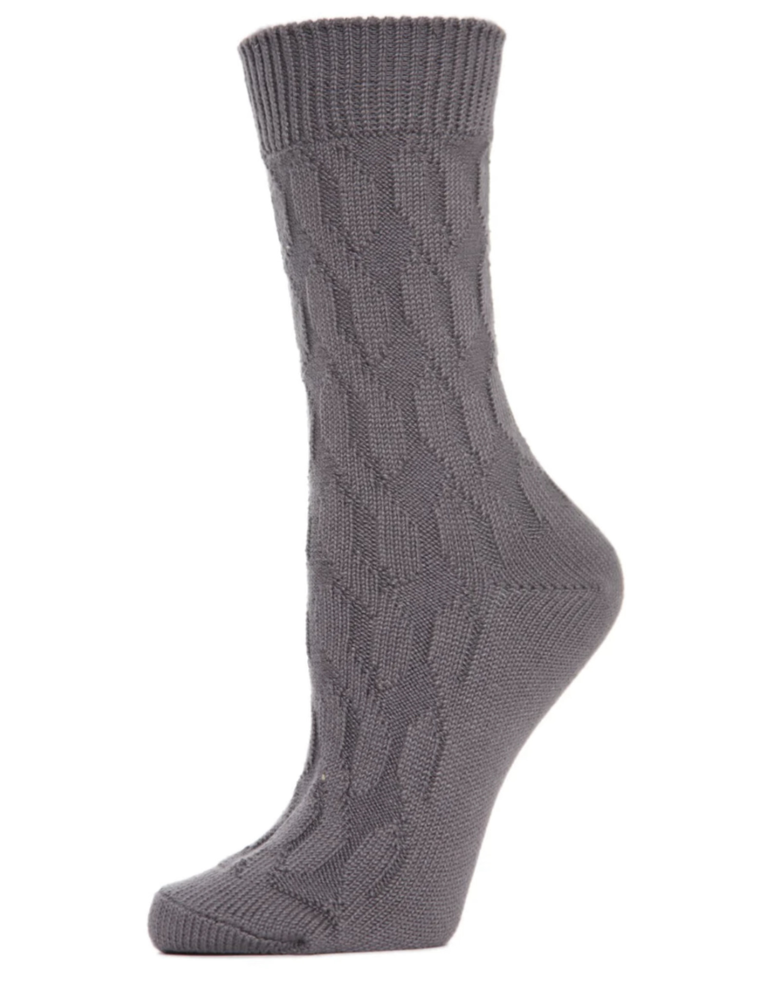 Memoi Twist Class Knit Boot Sock MO-603