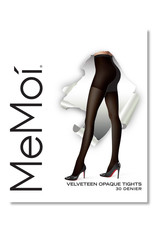 Memoi Memoi Ladies Velveteen Semi-Opaque Control Top 30 Denier Tights MO-314