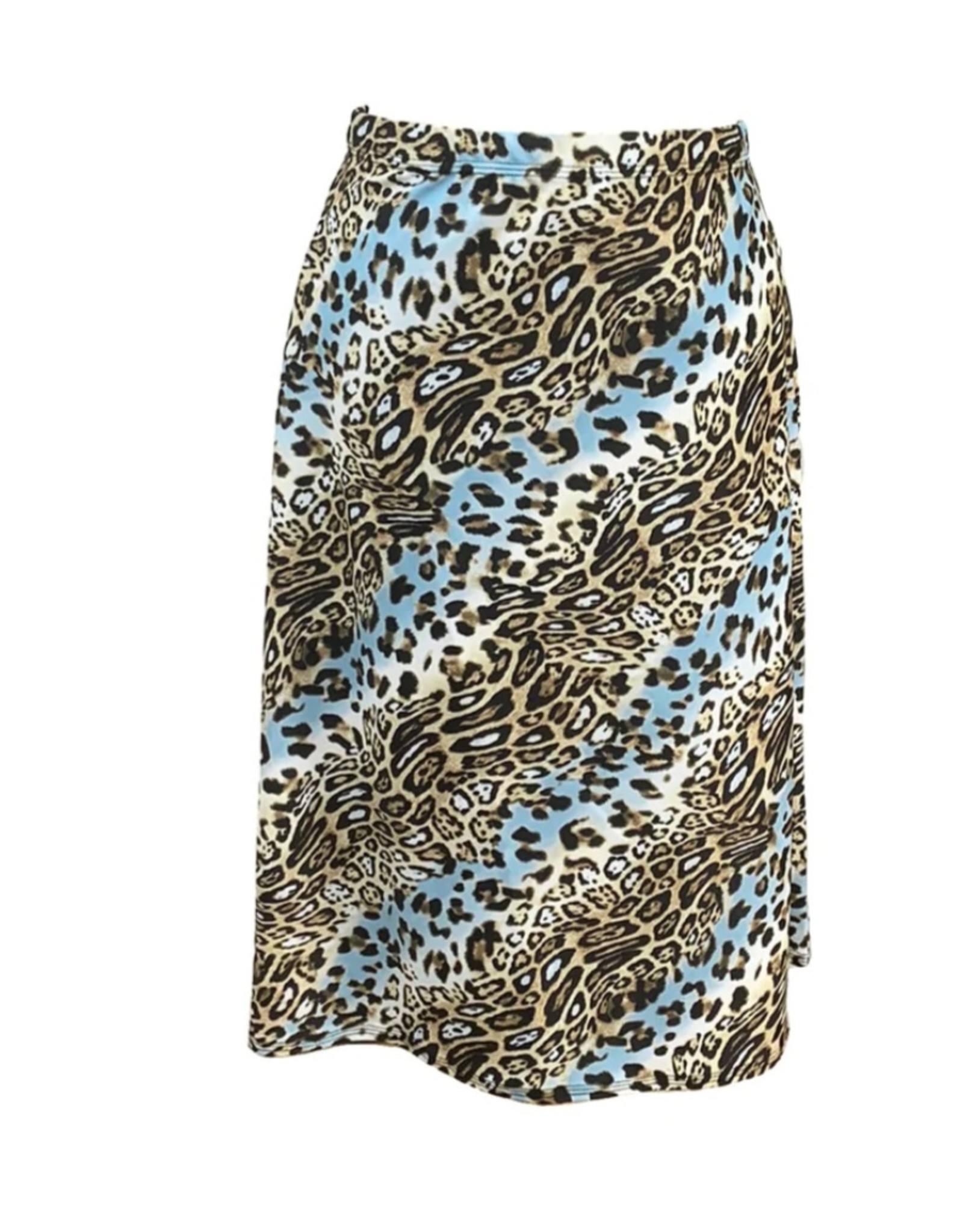 Undercover Waterwear Undercover Waterwear Blue Leopard A-Line Swim Skirt