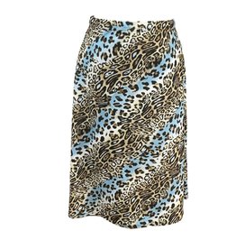 Undercover Waterwear Undercover Waterwear Blue Leopard A-Line Swim Skirt