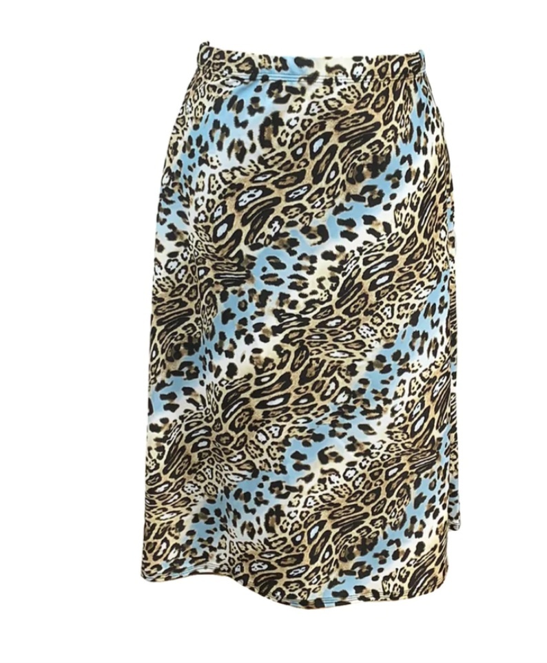 Undercover Waterwear Blue Leopard A-Line Swim Skirt - Sox World Plus