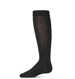 Memoi Memoi Girls Pointelle Cotton Blend Knee High