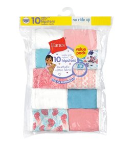 Hanes Hanes Toddler Girls Tagless Cotton Hipsters 10 Pack