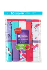 Hanes Hanes Girls Tagless Super Soft Cotton Hipsters