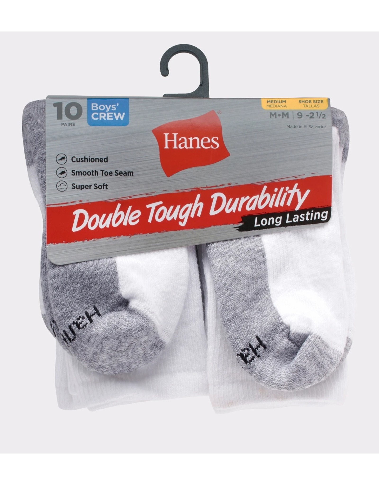 Hanes Hanes Boys Comfort Blend Sports Socks 10 Pack