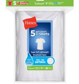 Hanes Boys Tagless T-Shirt 5-Pack