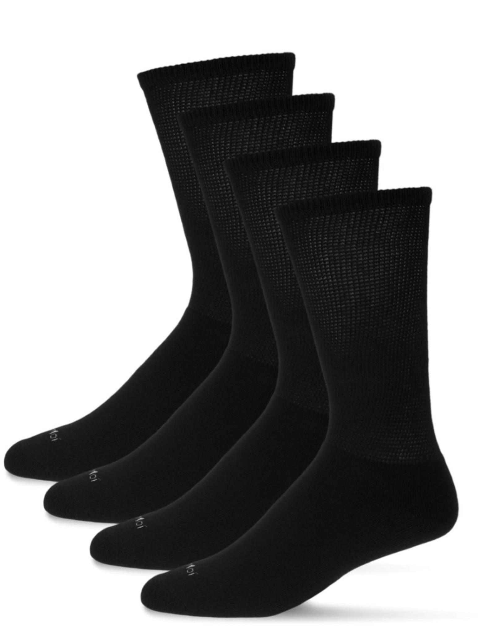 Memoi 2 Pair Diabetic Full Cushion Crew Sock