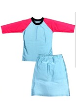 Undercover Waterwear Undercover Waterwear Girls Pink and Blue Baseball Set