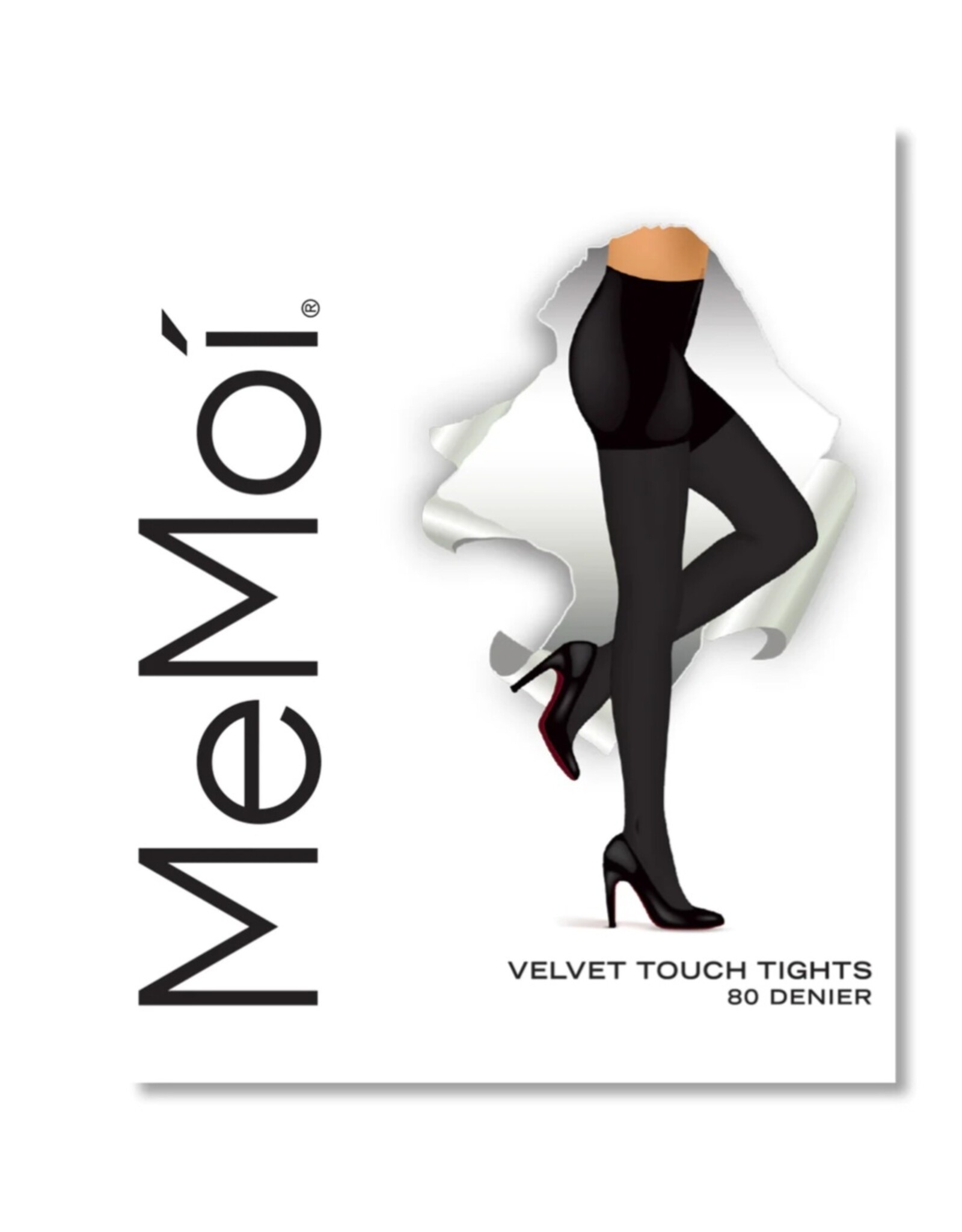 Memoi Women's Velvet Touch Control Top 80D Tights