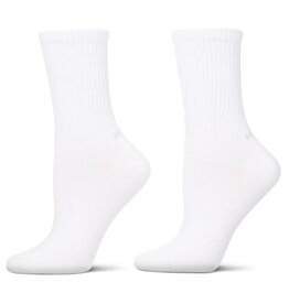 Memoi Memoi Unisex 2 Pack Thin Ribbed Crew Socks MO-612