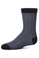 Memoi Memoi Boy's Heringbone Crew Sock MK-187