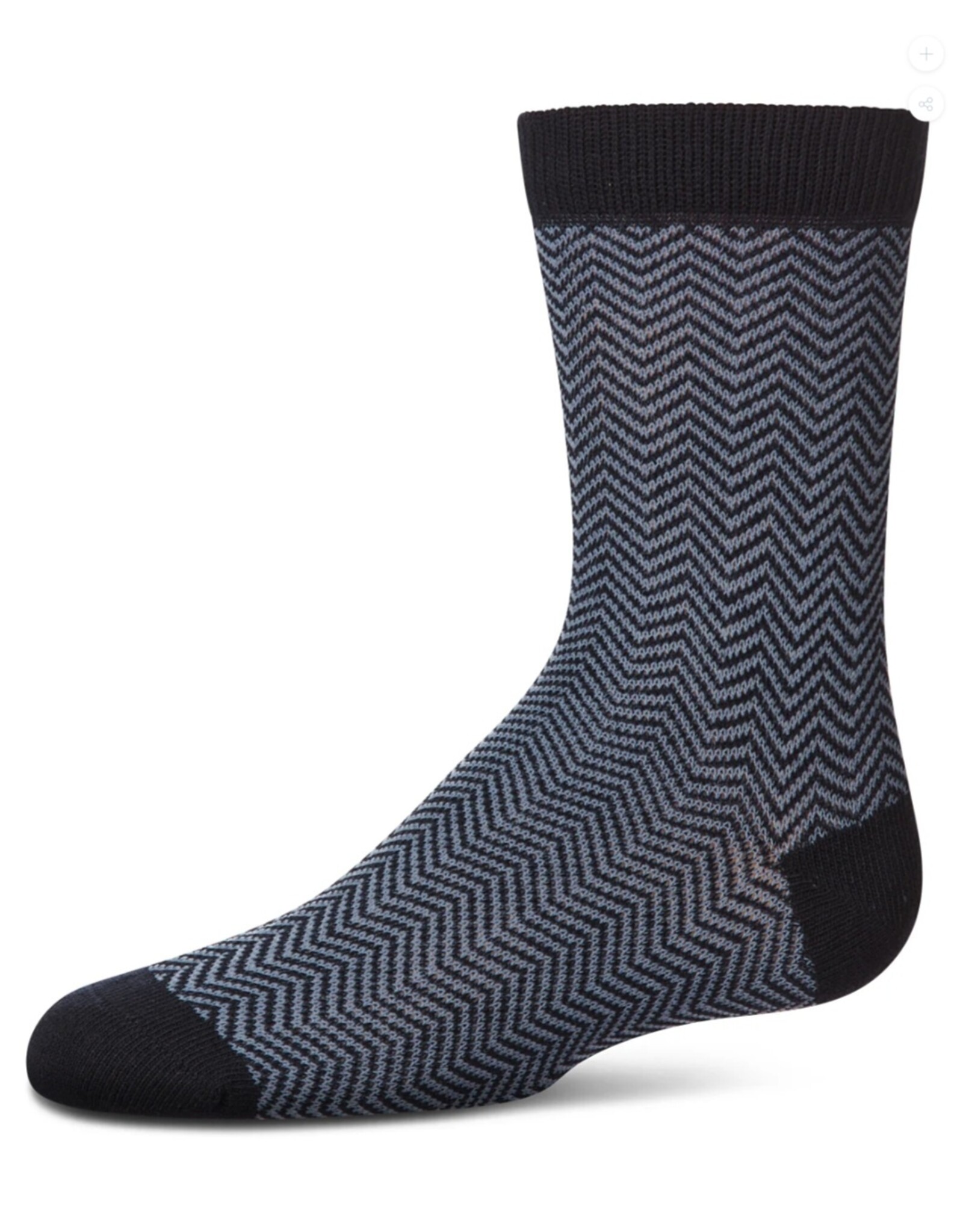 Memoi Memoi Boy's Heringbone Crew Sock MK-187