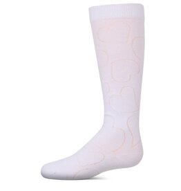 Memoi Memoi Girls Multi Heart Knee High MKF-7182