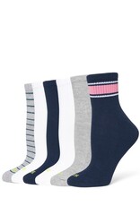 Hue Hue Women's Cotton Mini Crew Socks 6-Pack U10227