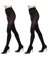 Memoi Memoi Women's Non-Control Top 2-Pair Pack Tights 60 Denier