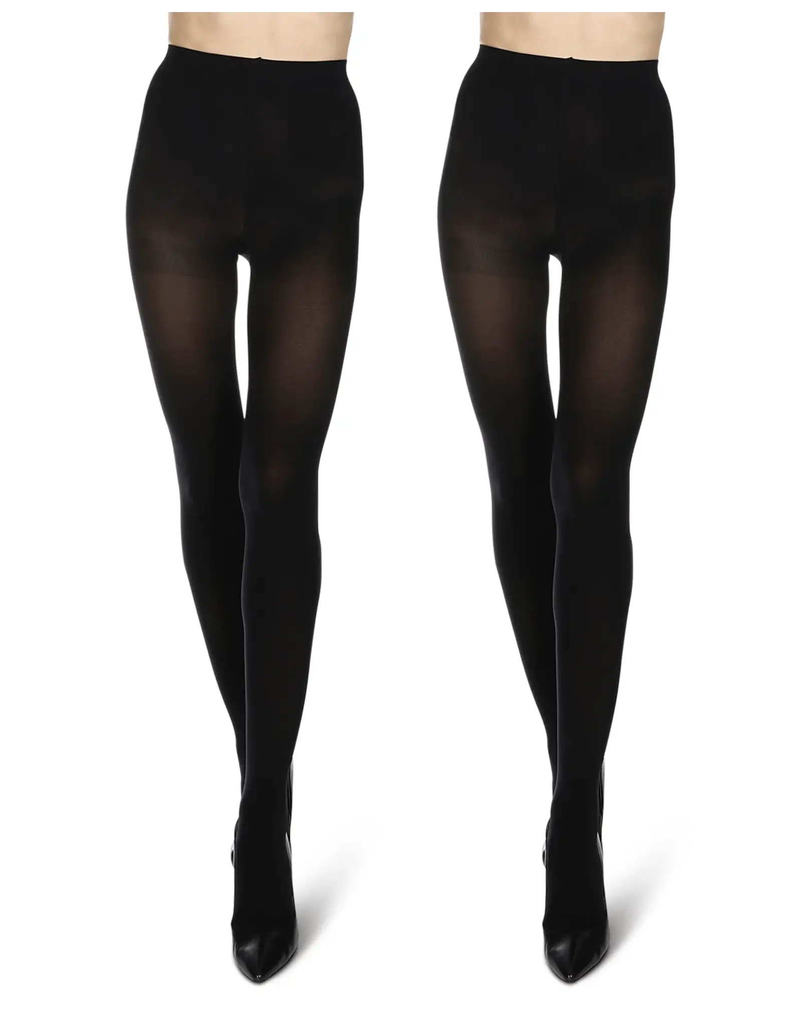 Memoi Memoi Women's Non-Control Top 2-Pair Pack Tights 60 Denier