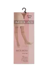 Melas Melas Women's Matte Micro Sheer 10 Denier Knee Highs