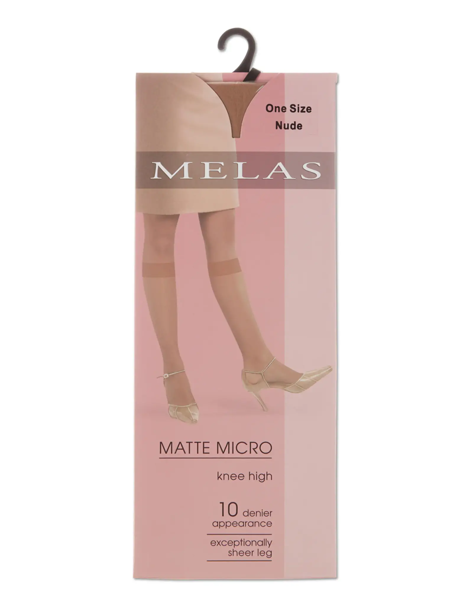 Melas Melas Women's Matte Micro Sheer 10 Denier Knee Highs