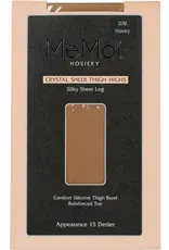 Memoi Memoi Women's Silky Sheer Nylon 15 Denier Thigh Highs