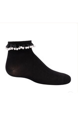 Zubii Zubii Girls Pearl Ruffle Ankle Socks