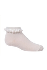 Zubii Zubii Girls Pearl Ruffle Ankle Socks