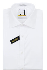 Alviso Alviso Boys White Long Sleeve Super Stretch Dress Shirt