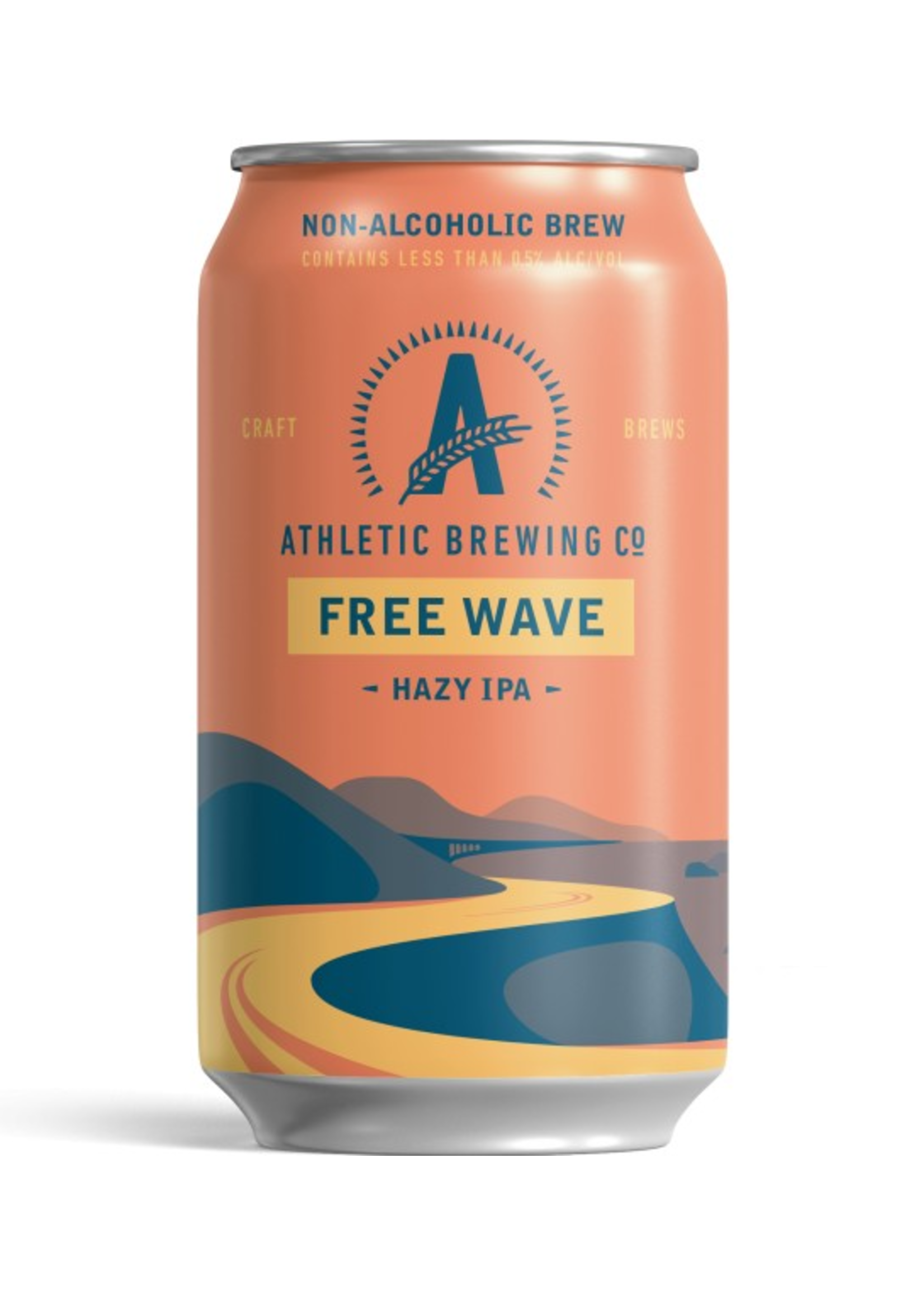 Athletic Brewing Company Non-Alcoholic Beer 6Pack -  Athletic Brewing Company - Free Wave Hazy IPA
