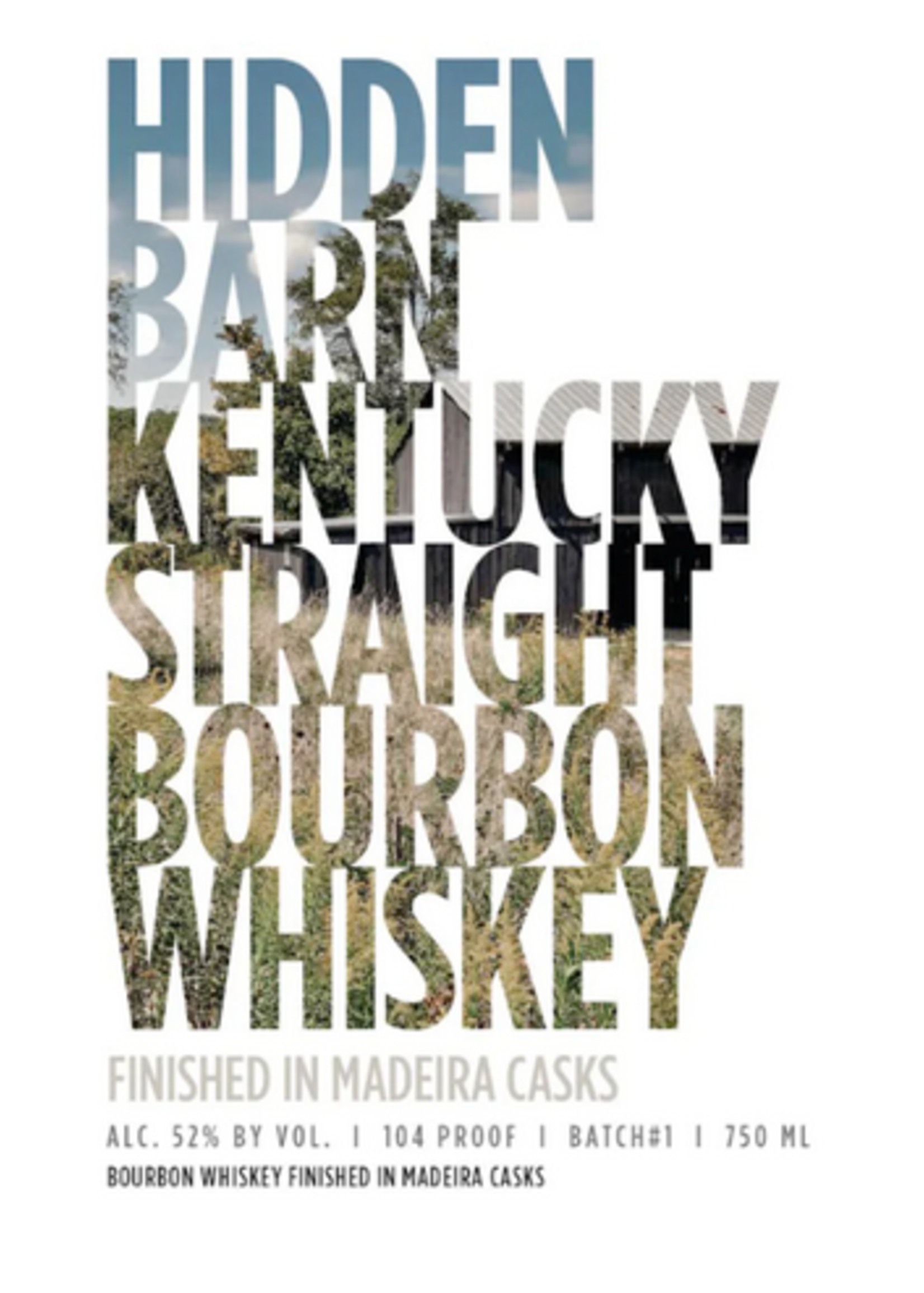 Whiskey - Neeley Family Distillerey - Hidden Barn Kentucky Straight Bourbonm MADEIRA CASK