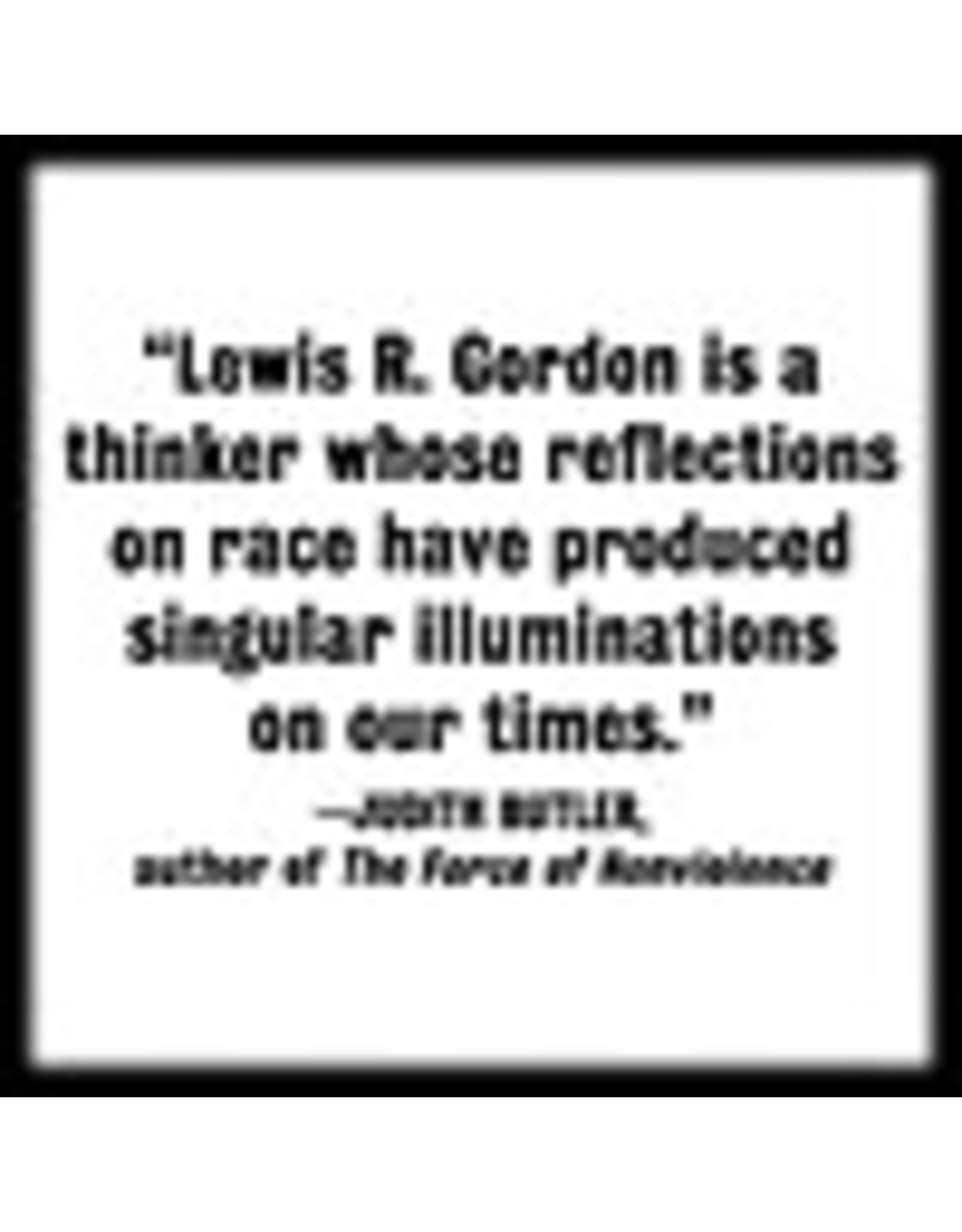 Books Fear of Black Consciousness by Lewis R. Gordon (Virtual Event Feb 9th )