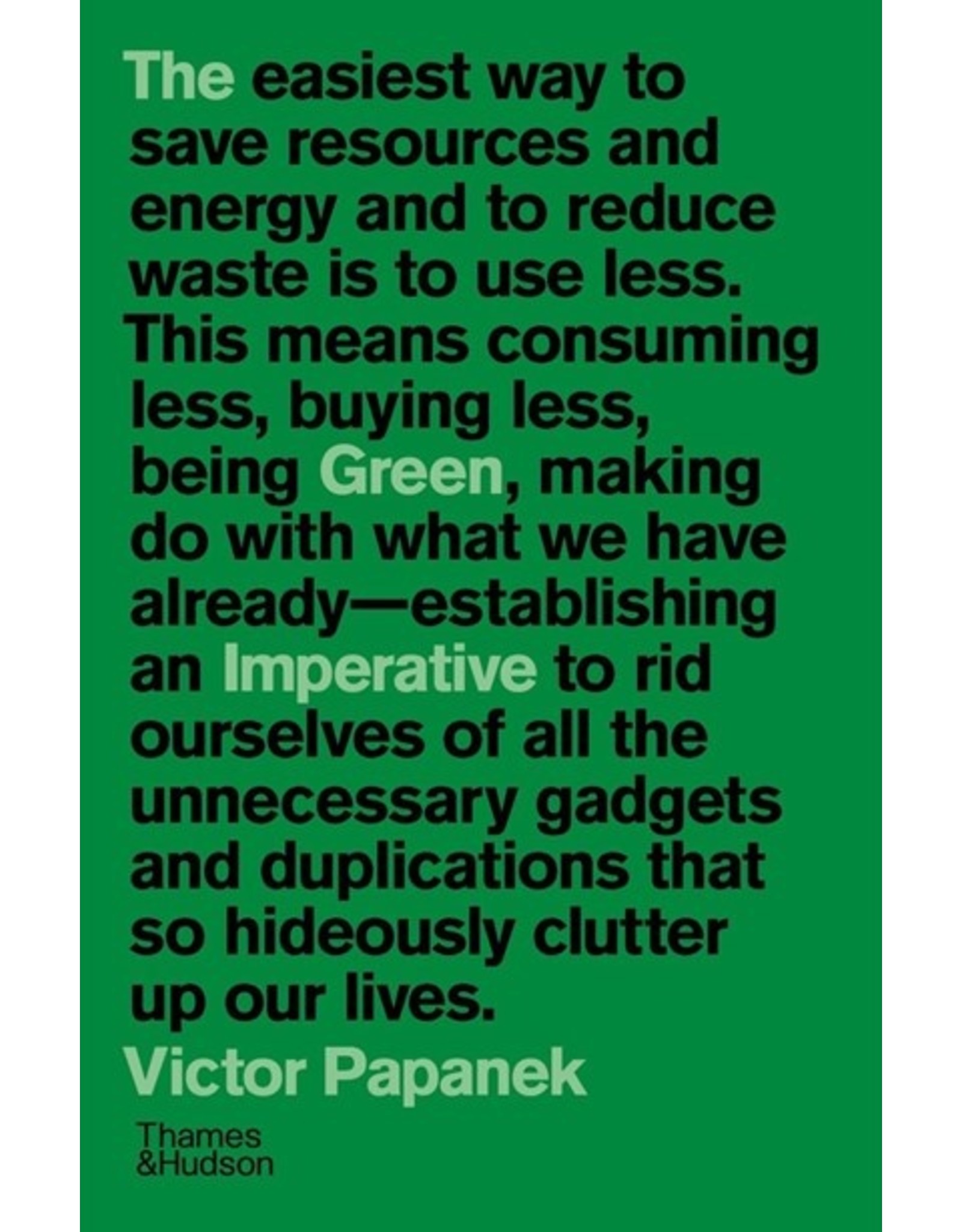 Books The Green Imperative by Victor Papanek