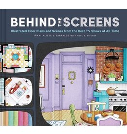 Books Behind the Screens : Illustrated Floor Plans and Scenes from the Best TV Shows of All Time  Iñaki Aliste Lizarralde (Illustrated by), Neal E. Fischer (Text by)