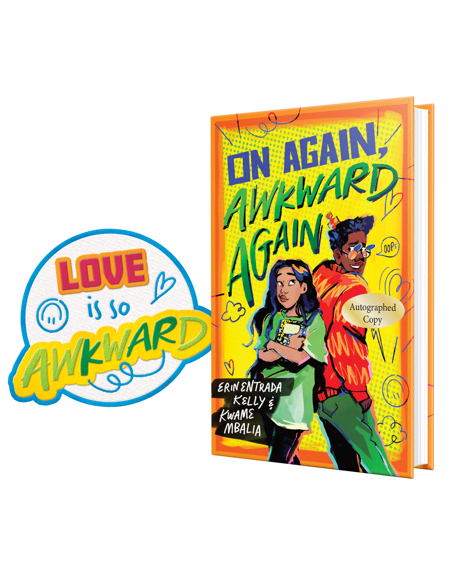 Books On Again Awkward Again by Erin Entrada Kelly & Kwame Mbalia (IBD2025)