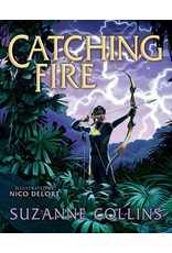 Books Catching Fire by Suzanne Collins. Illustrated by Nico Delort (GLIBA Holiday Catalog 2025)