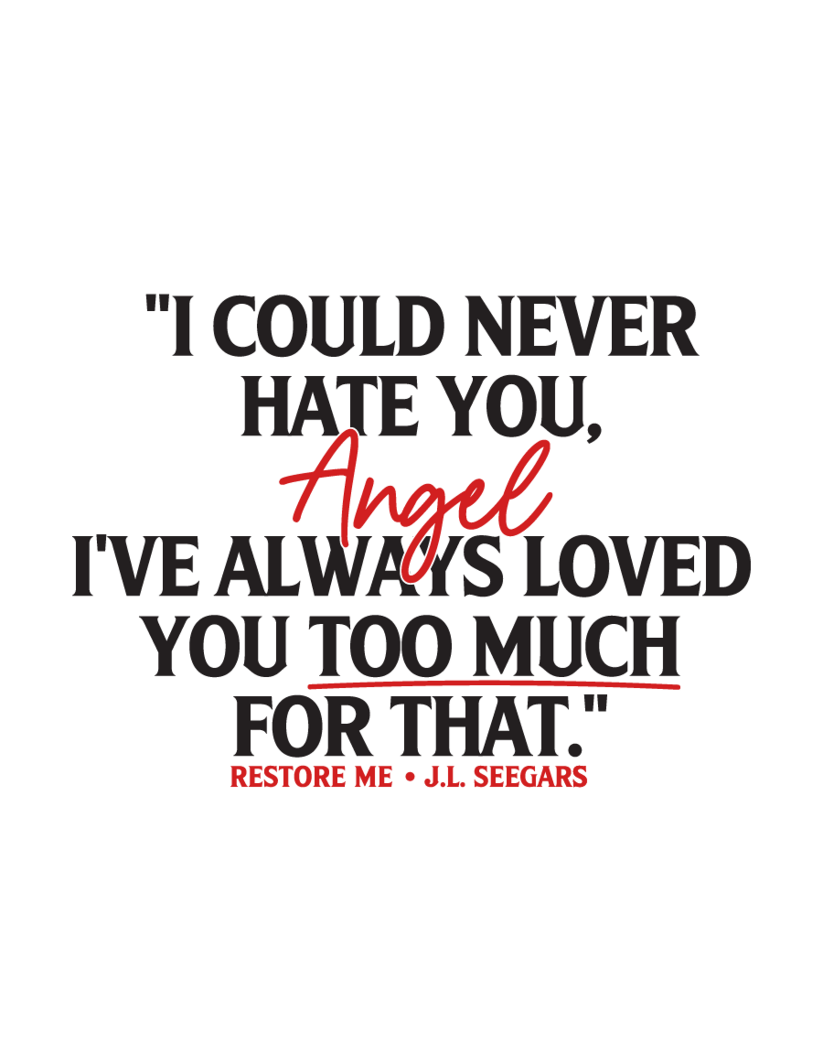 Books Restore Me (Deluxe Edition)  by  J.L. Seegars ( Special Deluxe Edition Pre Order)