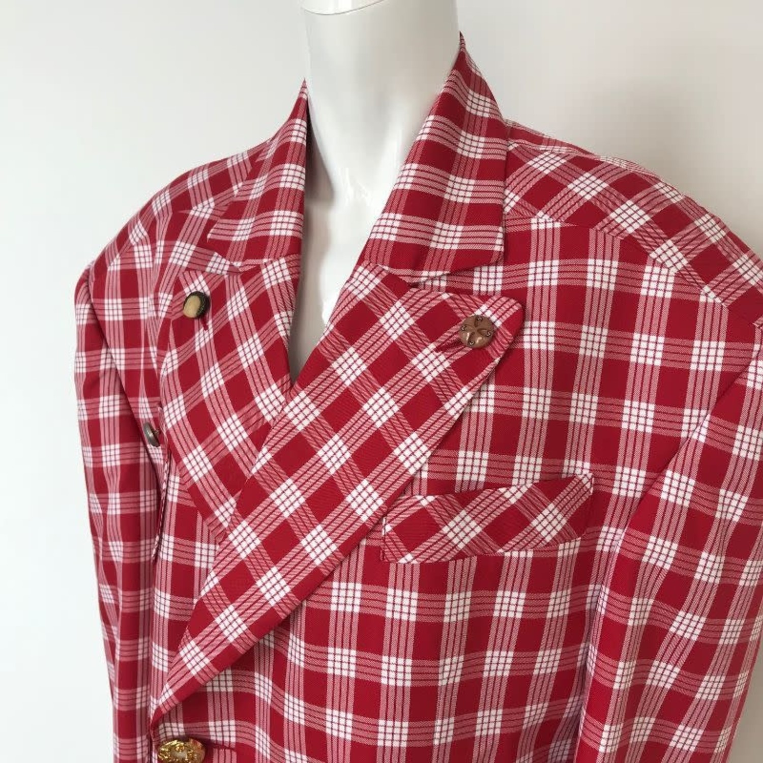 BoTT GINGHAM SHELL JAKET RED ボット Gingham Shell Jacket – BoTT