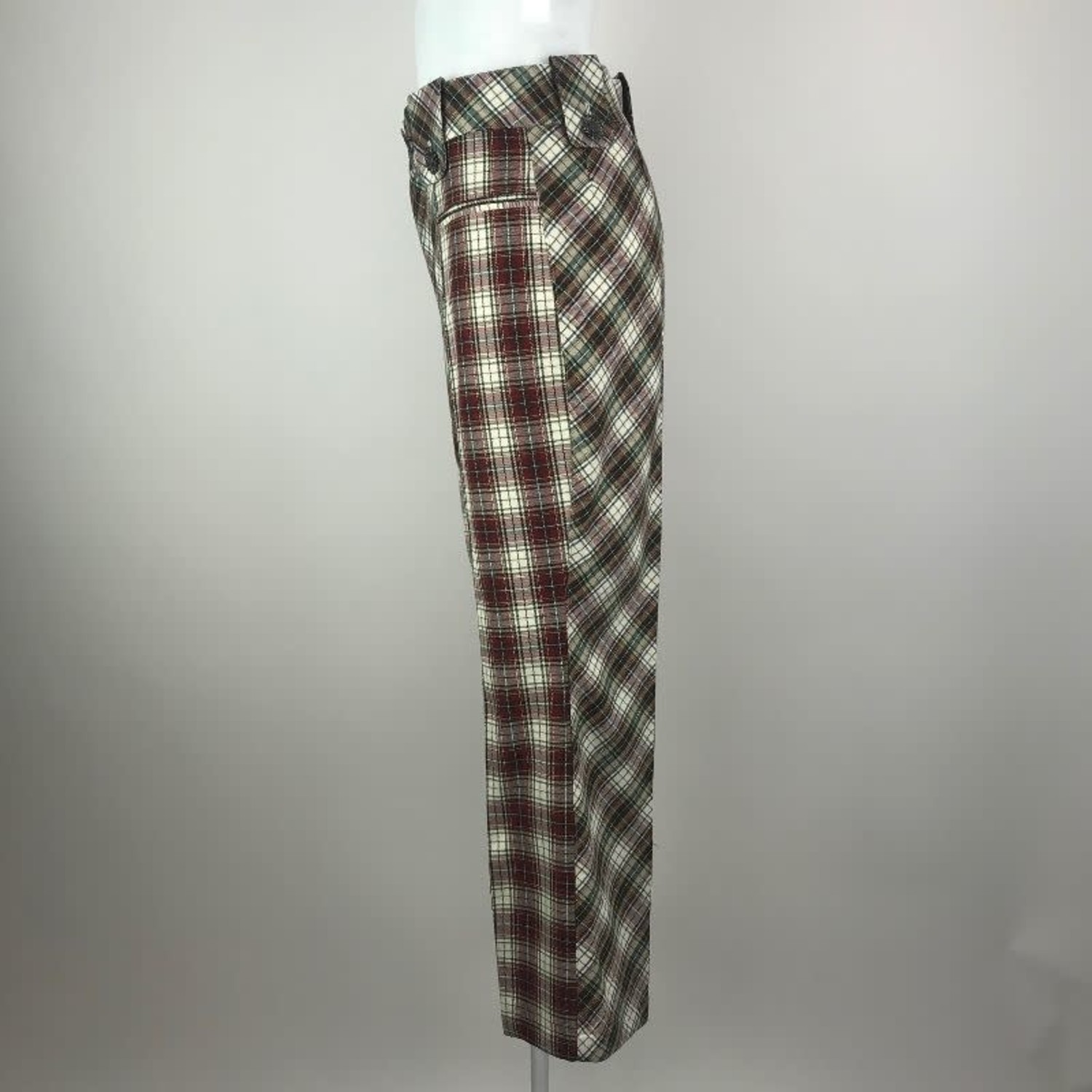red tartan pants