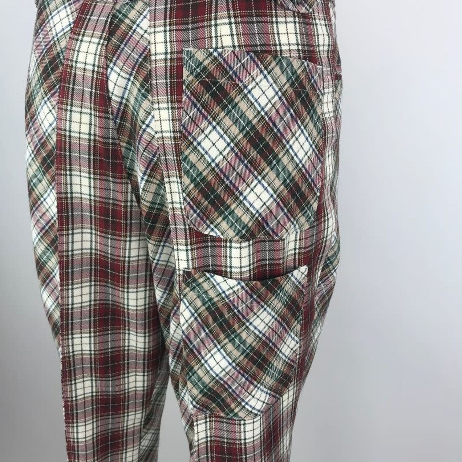 red tartan pants