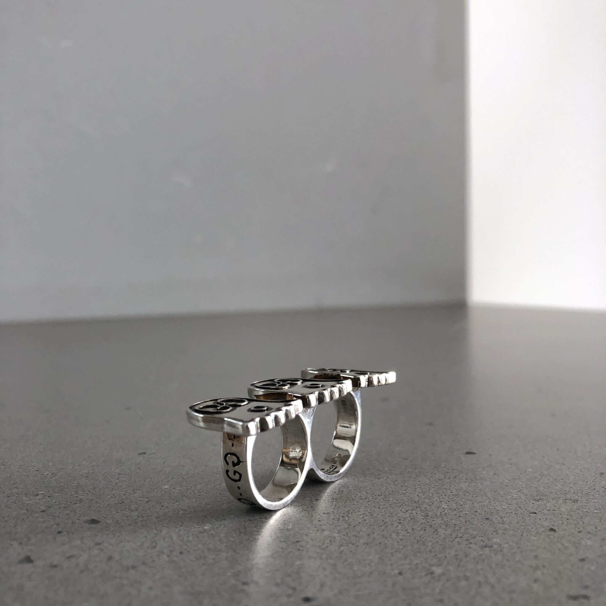 Ring GUCCI Ghost double Sterling Silver - Please Do Not Enter
