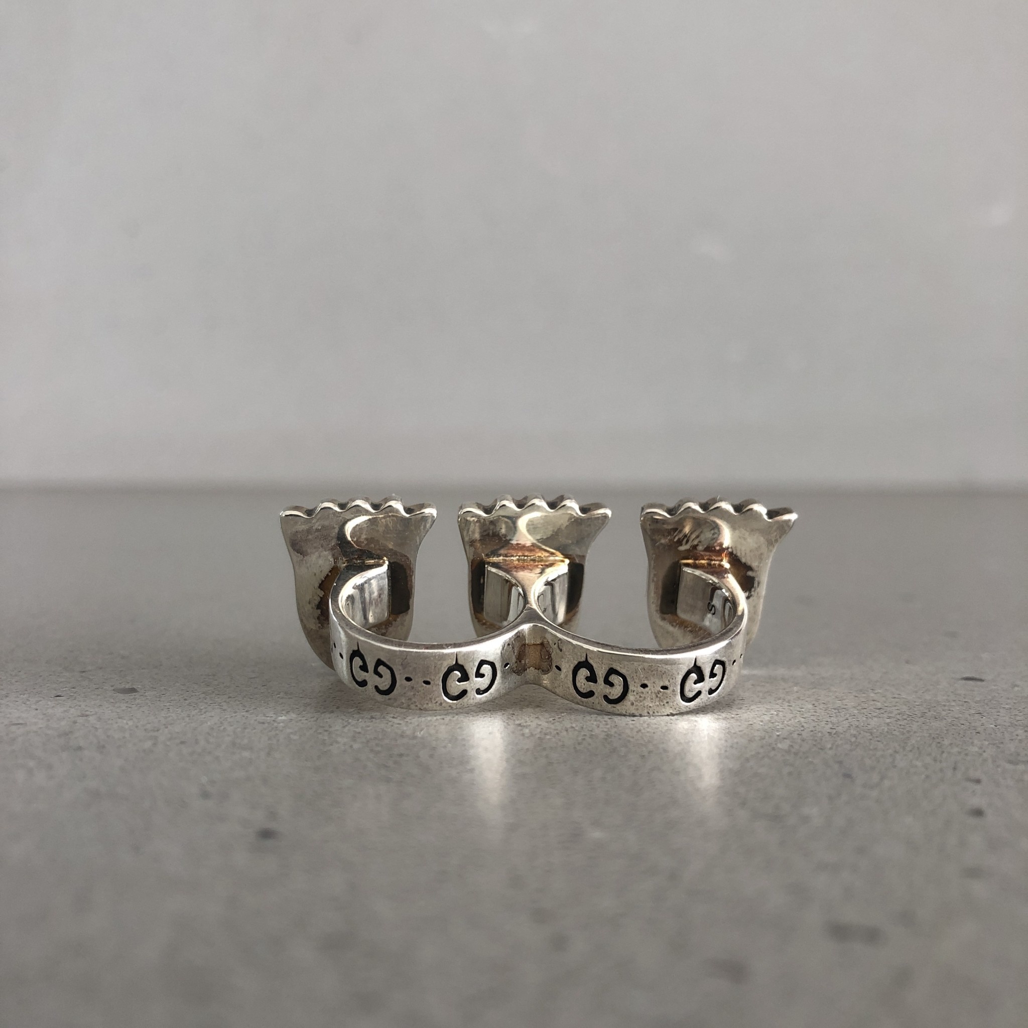 Ring GUCCI Ghost double Sterling Silver - Please Do Not Enter