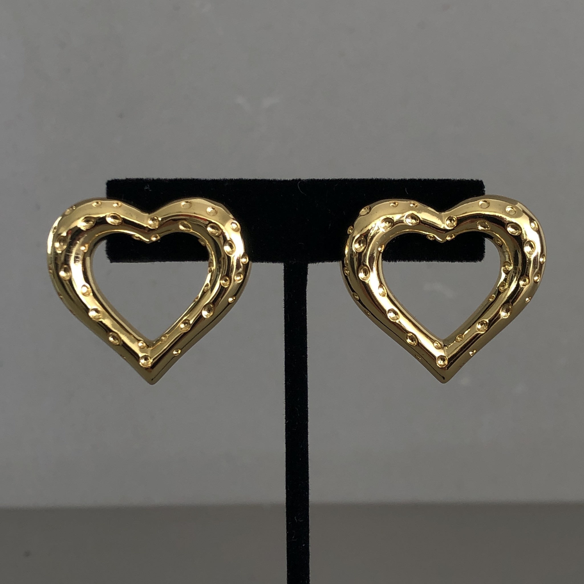 Earrings Celine Golden Heart - Vintage