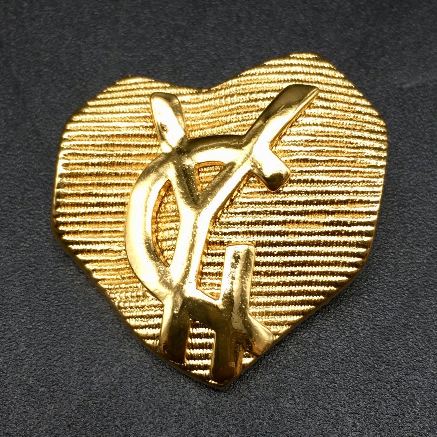 Brooch Heart YSL Yves Saint Laurent Vintage 80'-90' - Please Do