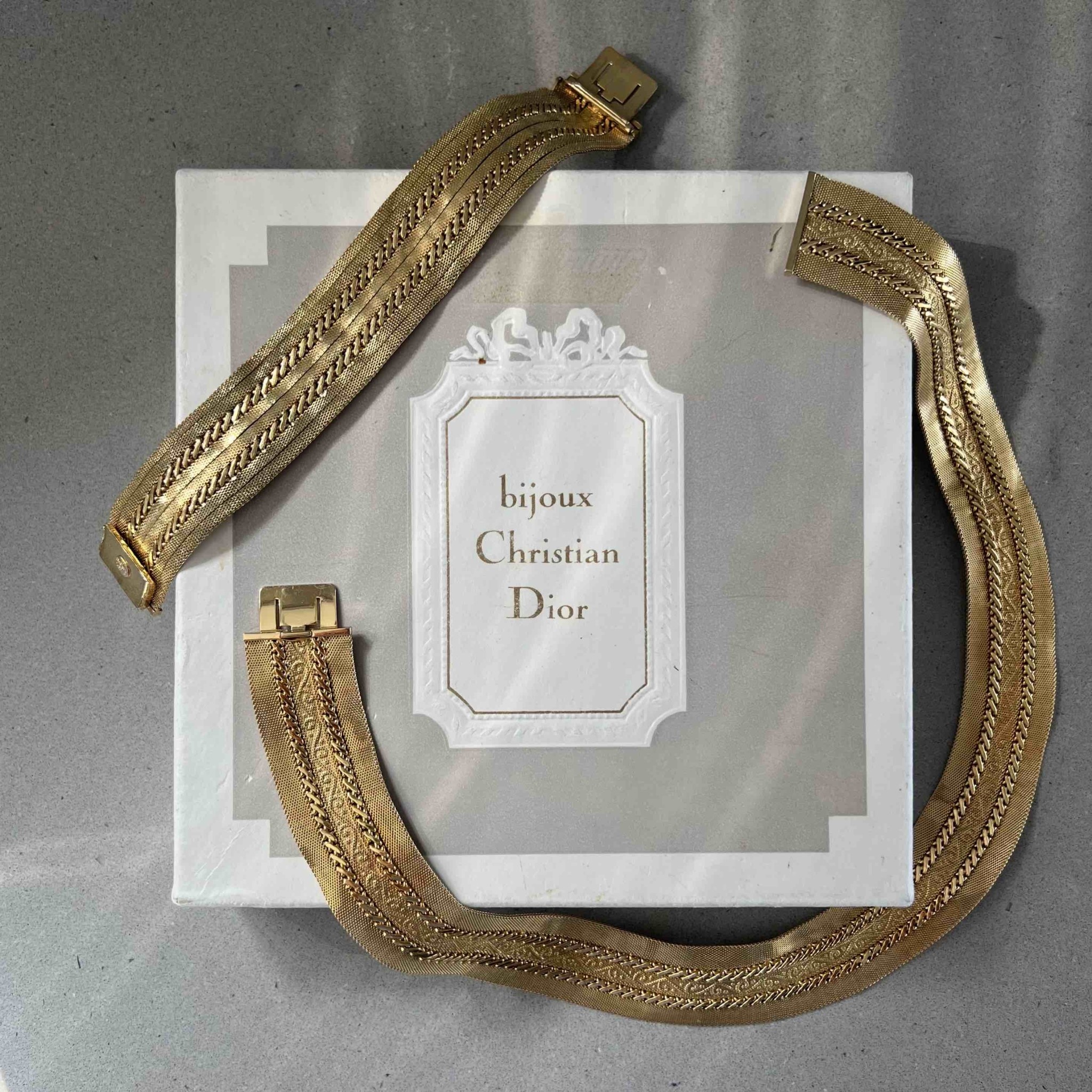 Necklace and bracelet set by Christian Dior - Vintage - Please Do
