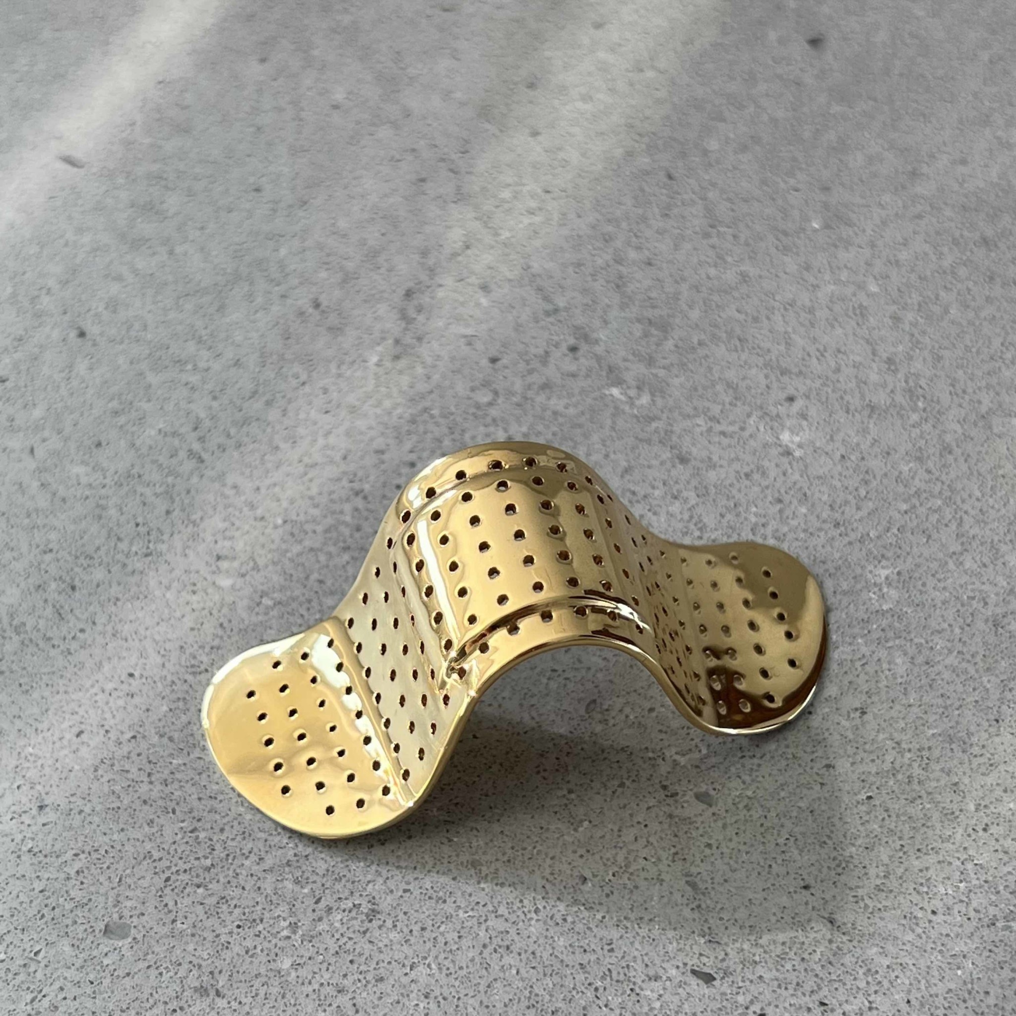 ALAN CROCETTI Nose Plaster 925 Sterling Silver Gold Plated