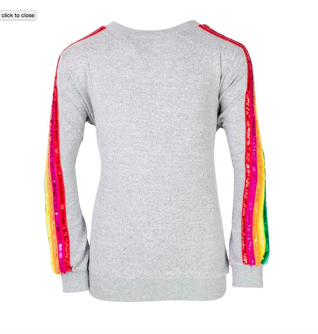 rainbow velour tracksuit