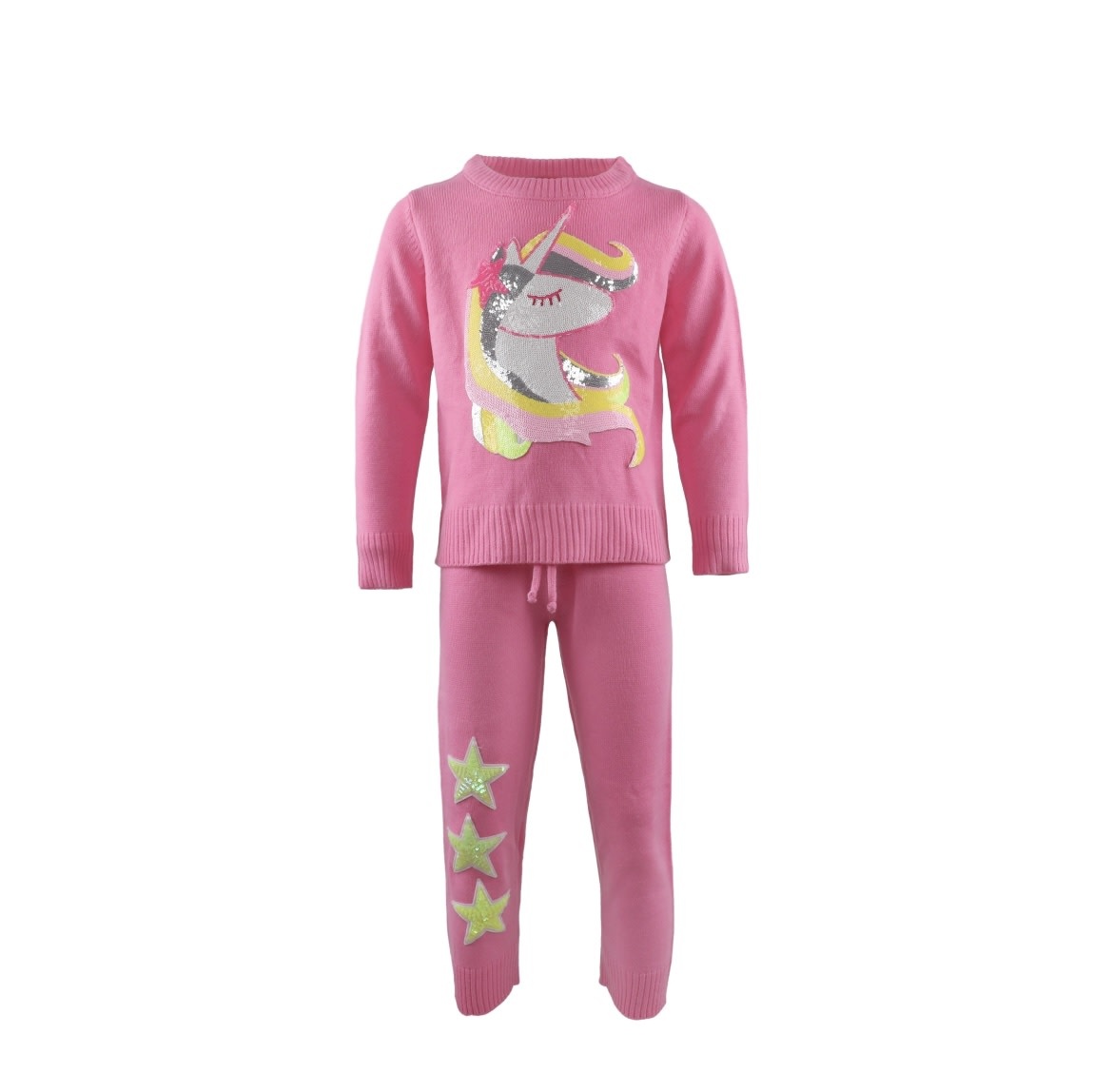 Monkey Knit 2pc Crew Pullover