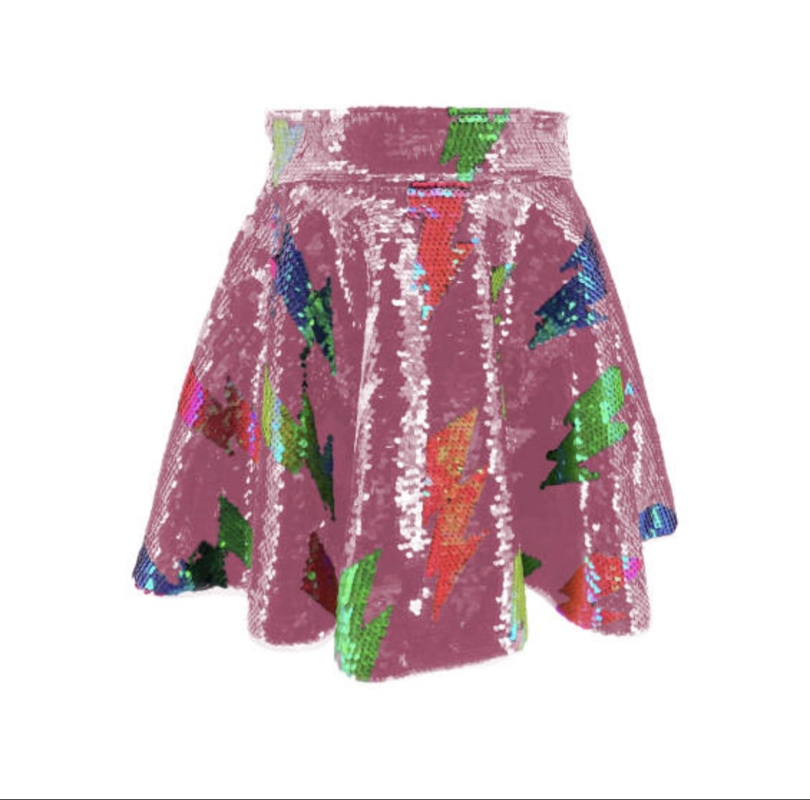 Monkey Sequin Flash Sweat Skirt