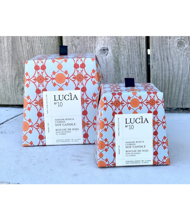 Lucia 10 - Damask Rose & Cypress Large